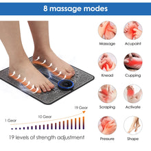 Load image into Gallery viewer, Rechargeable Electric Foot Massager Pad Electrostimulator Massage Mat EMS Muscle Massager Relax Feet Massage Fitness Masajeador