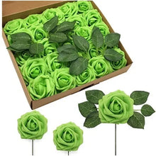 Load image into Gallery viewer, Foam Artificial Roses - 15/25/100pcs Fake Flowers for Wedding, Party &amp; Gift Décor