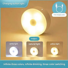 Load image into Gallery viewer, New dormitory night light bedside light learning desk lamp eye protection charging energy-saving button magnetic student light w