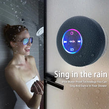 Load image into Gallery viewer, Portable Wireless Bluetooth Speaker LED IPX4 Waterproof Loudspeaker Outdoor Bathroom Large Suction Cup Mini Stereo Sound Box