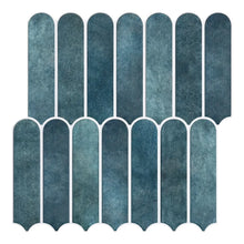 Load image into Gallery viewer, 1/10pcs 3D Decorative Tile Stickers, 3D Fish Scale Textures, Matte 30cm x 30cm, Water and Mold Resistant, for Kitchen Bathroom W
