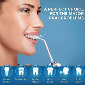 Waterproof Cordless Dental Flosser Rechargeable Oral Irrigator Teeth Cleaner