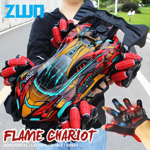 ZWN F1 RC Drift Car Music LED Lights 2.4G Gesture Remote Stunt 4WD Electric Toy Children