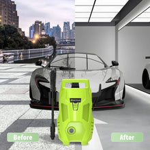 Load image into Gallery viewer, 2050PSI Electric High Pressure Washer, 1.6GPM 2300W Washer with 1-180° Adjustable Nozzle and Detergent Tank for Cleaning Car
