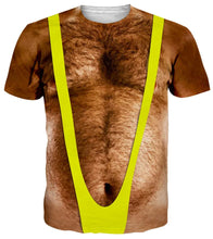 Load image into Gallery viewer, Funny Hairy Chest Graphic T Shirt Men 3d Printed Muscle Fake Abs Short Sleeve T-shirt Summer Spring Cosplay Costume Tee Shirts