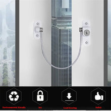 Load image into Gallery viewer, Child Safety Window Lock - Stainless Steel Cable with Screws - Baby Safety Protection