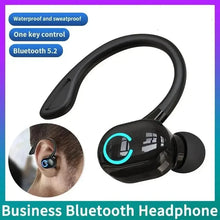 Load image into Gallery viewer, Bluetooth 5.2 Business Wireless Headphone Ear-Hook Mini HIFI Bass Noise Cancelling Earphone With Mic Earbuds Sport Game Headset