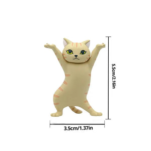 Set of 5 Dancing Cat Figures - Animation Cat Models for Decoration & Cake Toppers