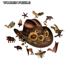 Load image into Gallery viewer, Alien Animal Wooden Puzzle: Difficult Magic Toy, Irregular Shape, Gift Idea