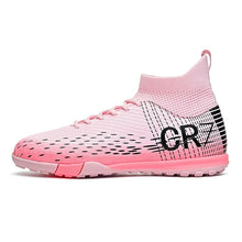 Load image into Gallery viewer, New Men Soccer Shoes High-top Futsal Cleats Sneakers Football Boots Grass High-quality Non-Slip Match Indoor Hot-selling FG/TF