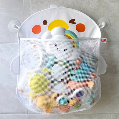 Cute Duck Mesh Toy Storage Bag: Baby Bath Games & Organization