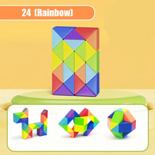 Load image into Gallery viewer, Magic Snake Puzzle Toy 24-72 Segments 3D Fidget Cube