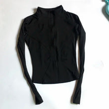 Load image into Gallery viewer, Peeli Long Sleeve Sports Jacket Women Zip Fitness Yoga Shirt Winter Warm Gym Top Activewear Running Coats Workout Clothes Woman