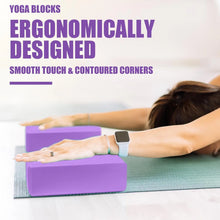 Load image into Gallery viewer, Yoga Blocks Foam Blocks Yoga Props for Pilates Stretching Meditation Exercise Blocks Lightweight Yoga Essentials