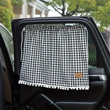 Load image into Gallery viewer, 1pc Universal Car Sun Shade Curtains Cute Cartoon Bear Car Styling Rear Side Window Windshield Sunshade Protect Window Curtains