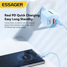 Load image into Gallery viewer, 20W GaN USB C Charger PD Fast Charge for iPhone 14 13 12 Pro Max Mini iPad QStringList