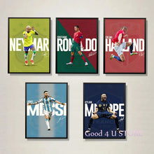 Load image into Gallery viewer, R-Ronaldo Soccer Star Poster – Canvas Wall Art for Boys Room Decor, Football Art