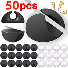 Load image into Gallery viewer, 5/50Pcs Cable Clip Winder Organizer Round Charger Cord Clips Desk Tidy Management Wire Adhesive Holder Clamp in Home Office Car