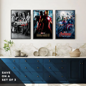 Marvel Movie Poster – Self-Adhesive Wall Mural / Wallpaper
