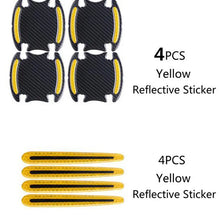 Load image into Gallery viewer, 8 General-Purpose 3D Carbon Fiber Car Door Handle Stickers Scratch-Resistant Stickers Car Safety Reflective Strip Auto Stickers
