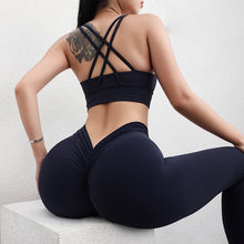 Load image into Gallery viewer, TRY TO BN Back V Leggings Scrunch Fitness Yoga Pants Women Workout High Waisted Trousers Running Jogging Active Tights Gym Wear