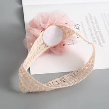 Load image into Gallery viewer, Lace Crown Baby Headband Sequin Flower Princess Hair Bands Girls Birthday Party