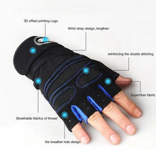 Load image into Gallery viewer, Gym Gloves for Men Women Fitness Weight Lifting Wristband Gloves Body Building Training Sports Exercise Cycling Glove Shockproof
