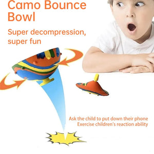 Camo Bounce Bowl Outdoor Sports Hip Hop Relief Toy for Kids