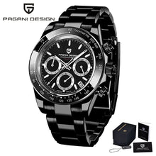 Load image into Gallery viewer, 40mm New V2 PAGANI DESIGN Men's Quartz Watches Sapphire Retro Chronograph Stainless Steel Waterproof Watch Men Relogio Masculino