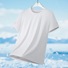 Load image into Gallery viewer, Running T-shirt Men Summer Ice Silk Thin Top Reflective Printing Quick Dry Short Sleeve Breathable Fitness Sports T-shirt 5XL