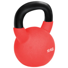 Load image into Gallery viewer, HOMCOM Soft Kettlebell, 10kg Kettle Bell with Non-Slip Handle for Home Gym Weight Lifting and Strength Training, Red