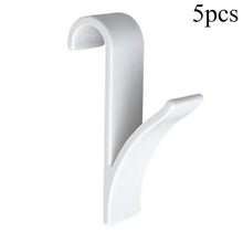 Load image into Gallery viewer, Kitchen Bathroom Hanger Clips Storage Racks White Clear Hanger Heated Towel Radiator Rail Clothes Scarf Hanger Hooks Holder