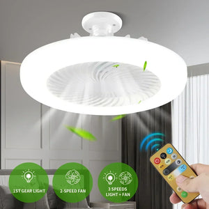 Smart Ceiling Fan with LED Lights & Remote Control for Stylish Home Upgrade