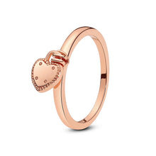 Load image into Gallery viewer, 925 Sterling Silver Rings For Women Original Infinity Love Heart Engagement Wedding Ring Rose Gold Crystals Luxury Jewelry Gift