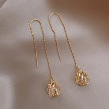 Load image into Gallery viewer, Exquisite Drop Ear Line Long Hanging Earrings For Women Zircon Crystal Bee Butterfly Flower Piercing Earing Accessories Jewelry