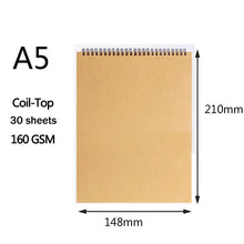 Load image into Gallery viewer, Professional sketchbook Thick paper Spiral notebook Art school supplies Pencil drawing notepad stationery cute gel pens pencil