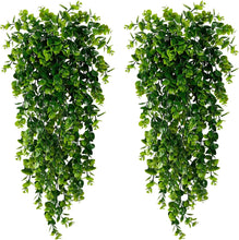 Load image into Gallery viewer, Artificial Hanging Plants – Faux Eucalyptus Leaf Greenery Vine (UV Resistant)