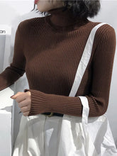 Load image into Gallery viewer, Turtleneck Sweater Womens 2025 Autumn Winter Tops Korean Slim Women Pullover Jumper Knitted Sweater Pull Femme Hiver Truien