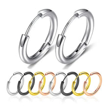 Load image into Gallery viewer, 10/20Pcs Minimalist 316L Stainless Steel Small Hoop Earrings For Women Man Classic Round Earrings Fashion Ear Piercing Jewelry