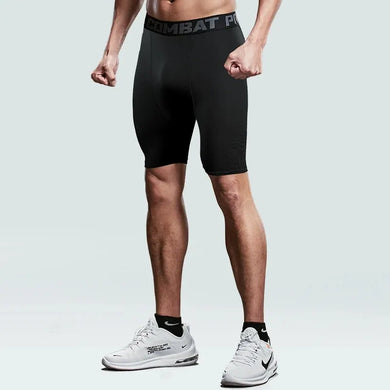 Men's Quick-Dry Fitness Shorts Summer Stretch Sports Basketball Running Gym Tights