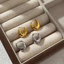 Load image into Gallery viewer, 925 Sterling Silver Vintage Gold Round Earrings For Women Trendy Earring Jewelry Prevent Allergy Party Accessories Gift