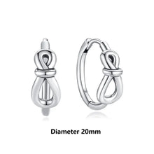 Load image into Gallery viewer, Original 925 Sterling Silver Earrings 2025 Stud Hoop Crystal Earings For Women Rose Gold Crown Heart Infinity Bee Earing Jewelry