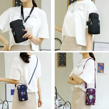 Load image into Gallery viewer, Women&#39;s Waterproof Crossbody Phone Bag: Mini Nylon Travel Purse with Multi-layer Zipper