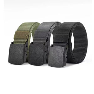 Men's Military Tactical Belt - Auto Buckle, Nylon Strap, High Quality