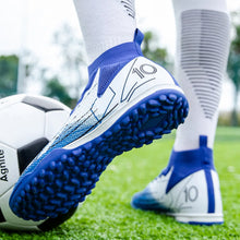 Load image into Gallery viewer, Short spike cleats new competition level football shoes for men and women universal professional game training sports shoes