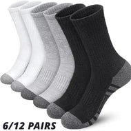 6-12 Pairs Men's Outdoor Gym Football Socks Large Size