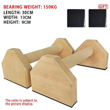 Load image into Gallery viewer, Push-up Stand Wood Pushup Bars Exercise Non-Slip Parallettes Handle Stands Calisthenics Fitness Equipment Home Strength Training