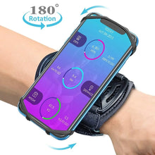 Load image into Gallery viewer, Wristband Phone Holder for iPhone Running 4"-6.5" Inch Universal Sports Armband for Samsung Xiaomi OPPO Cycling Gym Arm Band Bag