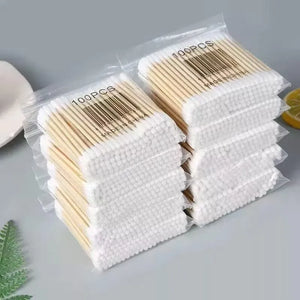 500 Baby Cotton Swabs - Double-ended Ear Cleaning Sticks, Healthy Tools