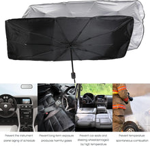 Load image into Gallery viewer, Foldable Front Car Windshield Sunshade Heat and Sun Resistant V-neck Design